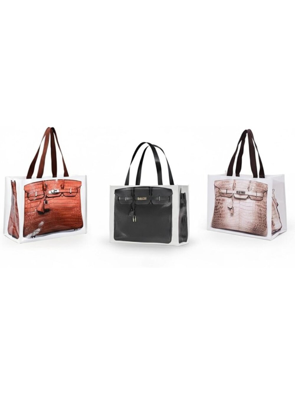 Stylish Tote Bag Set - Chic Reusable Shopping & Grocery Bags, Fun Gift for Women
